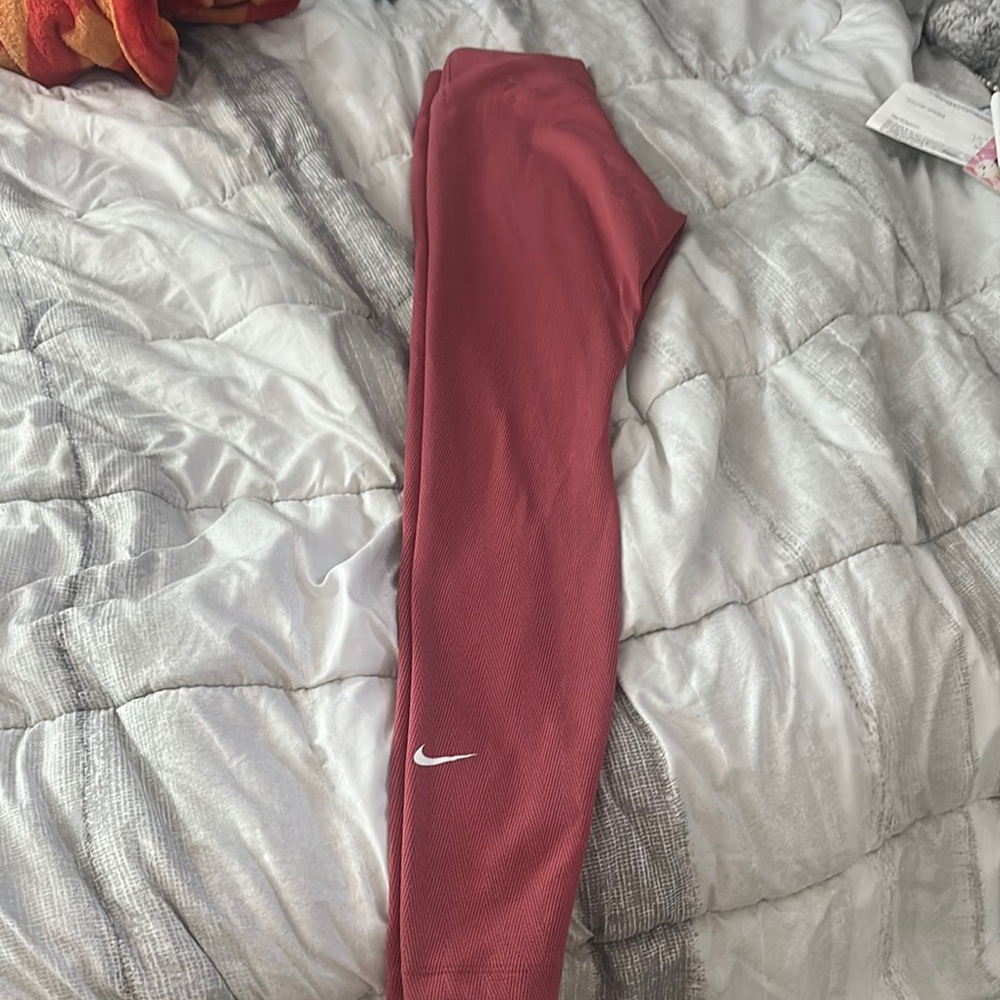 Nike Red Leggings Athletic Wear